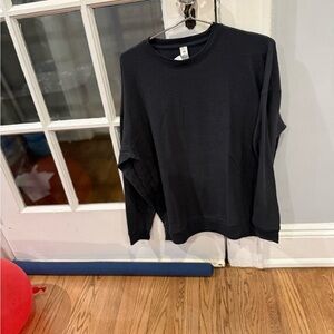 ALO Yoga Black Crewneck Top